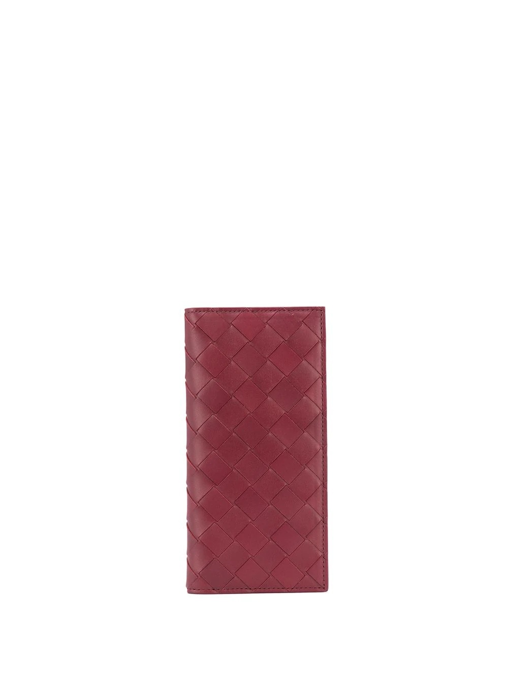 intrecciato weave continental wallet - 1