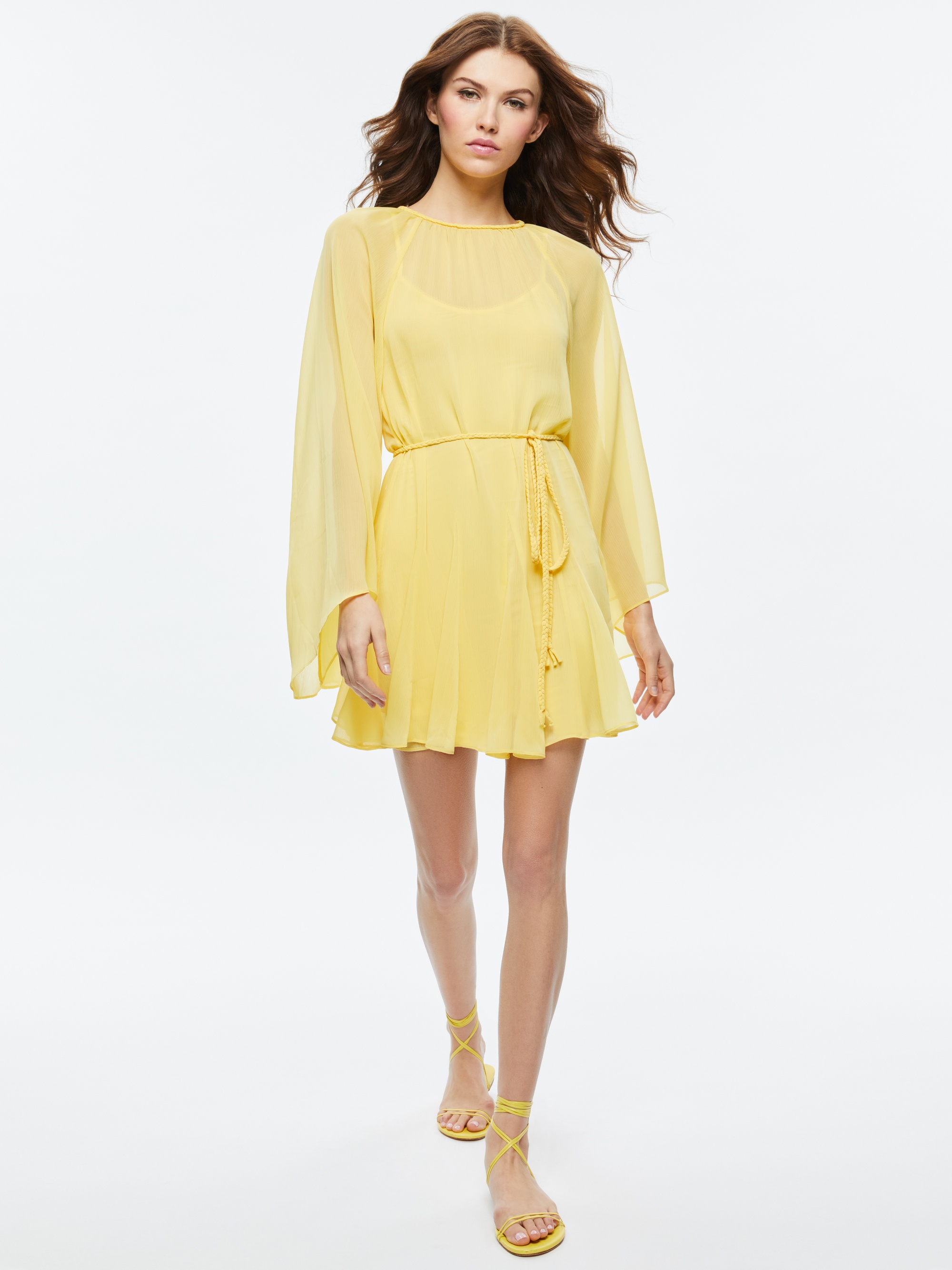 GITANA MINI DRESS WITH TIE BELT - 2