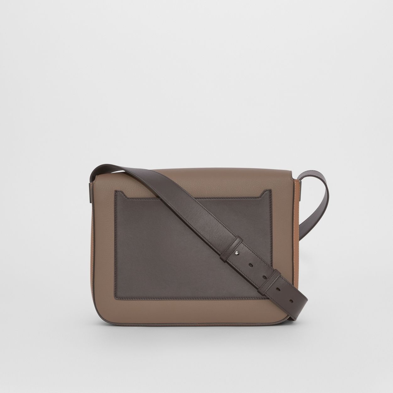 Small Colour Block Leather Messenger Bag - 8