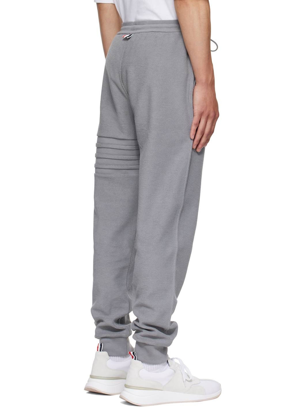 Gray Reverse Loopback 4-Bar Sweatpants - 3