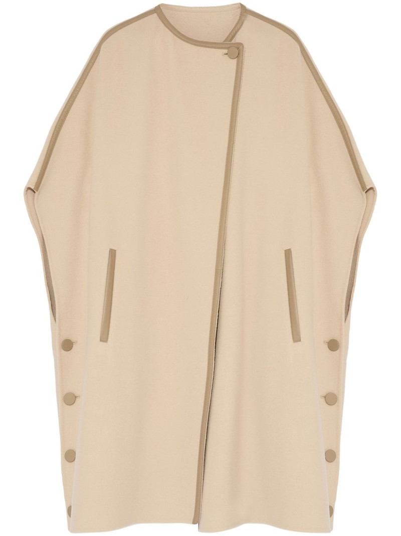 double-layer cashmere-blend cape 1