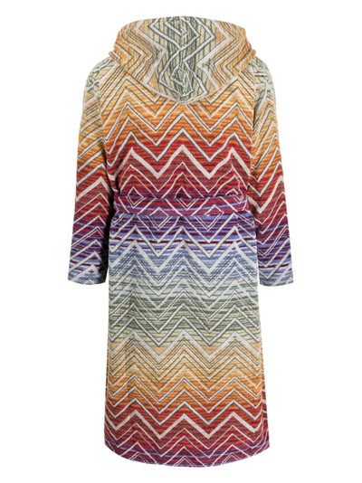 Missoni zigzag-print towel robe outlook