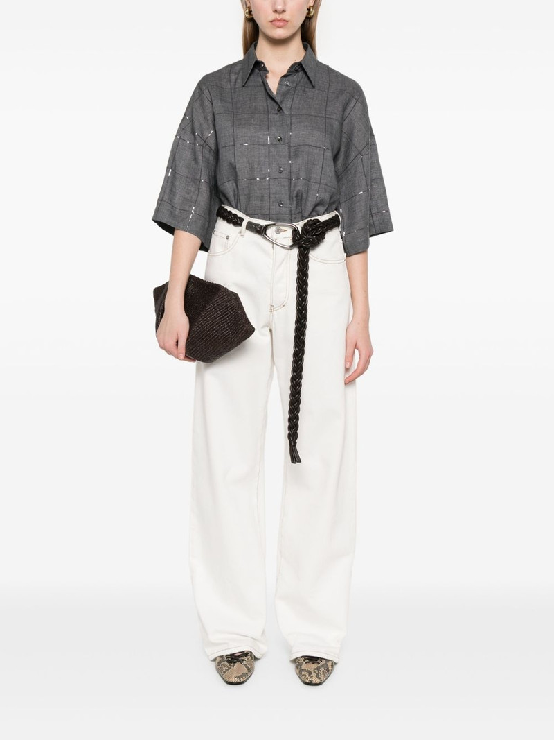 Brunello Cucinelli checked shirt outlook