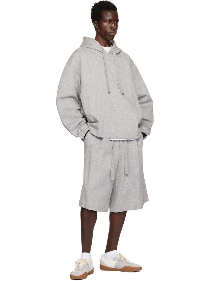 Wooyoungmi Gray Neoprene Hoodie outlook