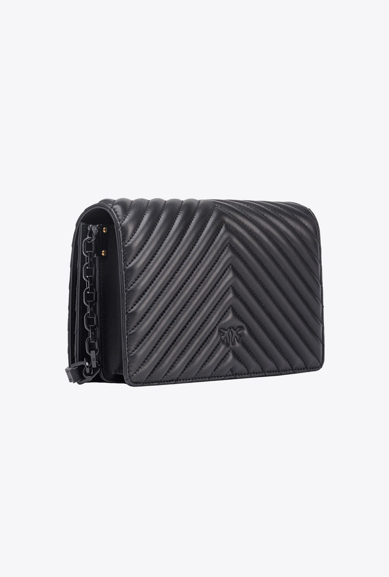 PINKO CLASSIC LOVE BAG CLICK CHEVRON COLOUR BLOCK outlook