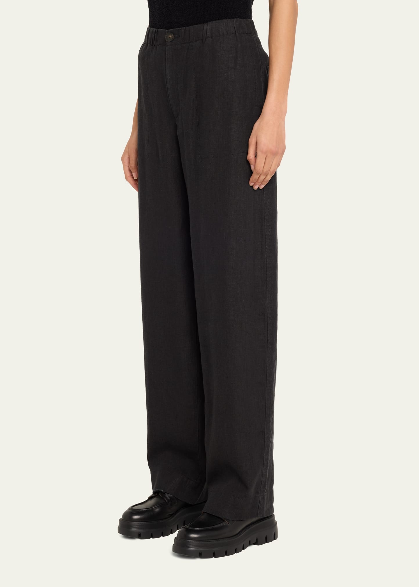 Hemp Wide-Leg Utility Pants - 4