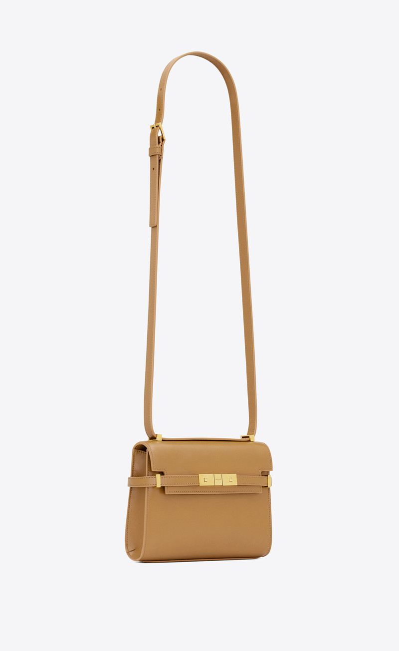 manhattan mini crossbody bag in box saint laurent leather 6