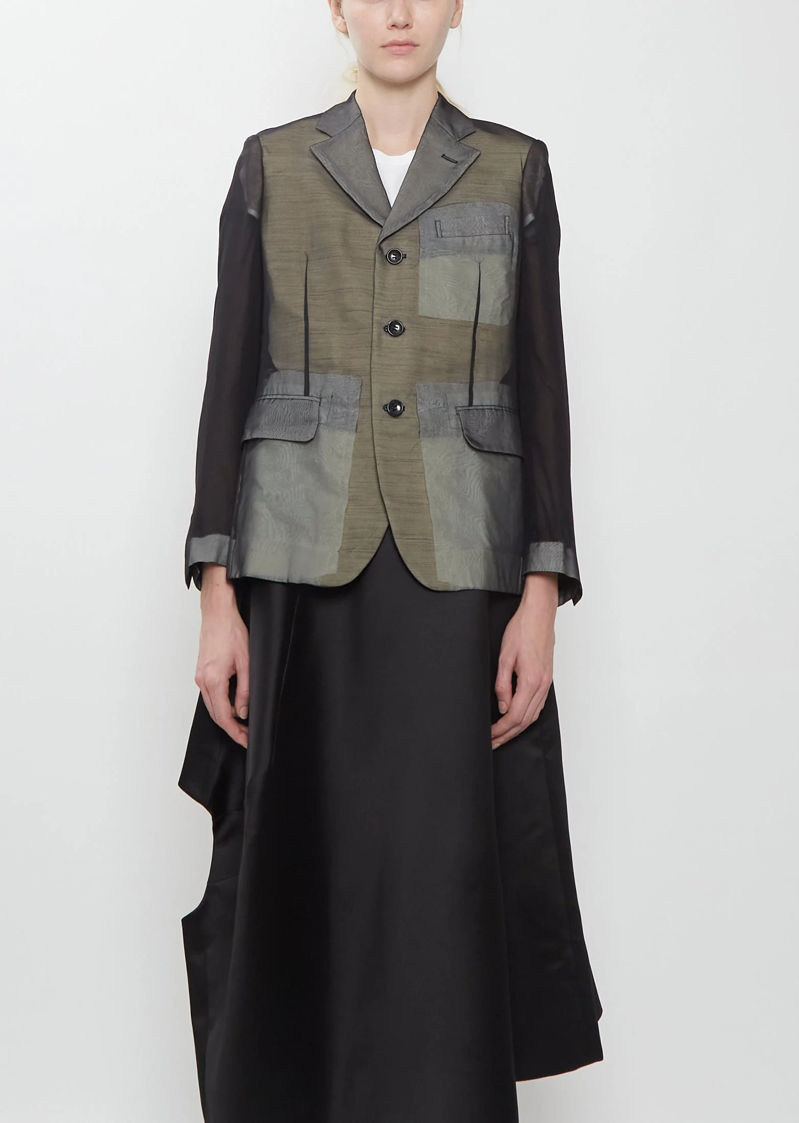 Georgette Patchwork Blazer - 1