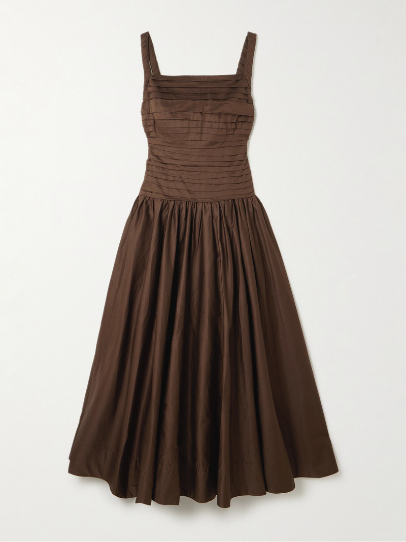 Star Pleated Cotton Dress 1