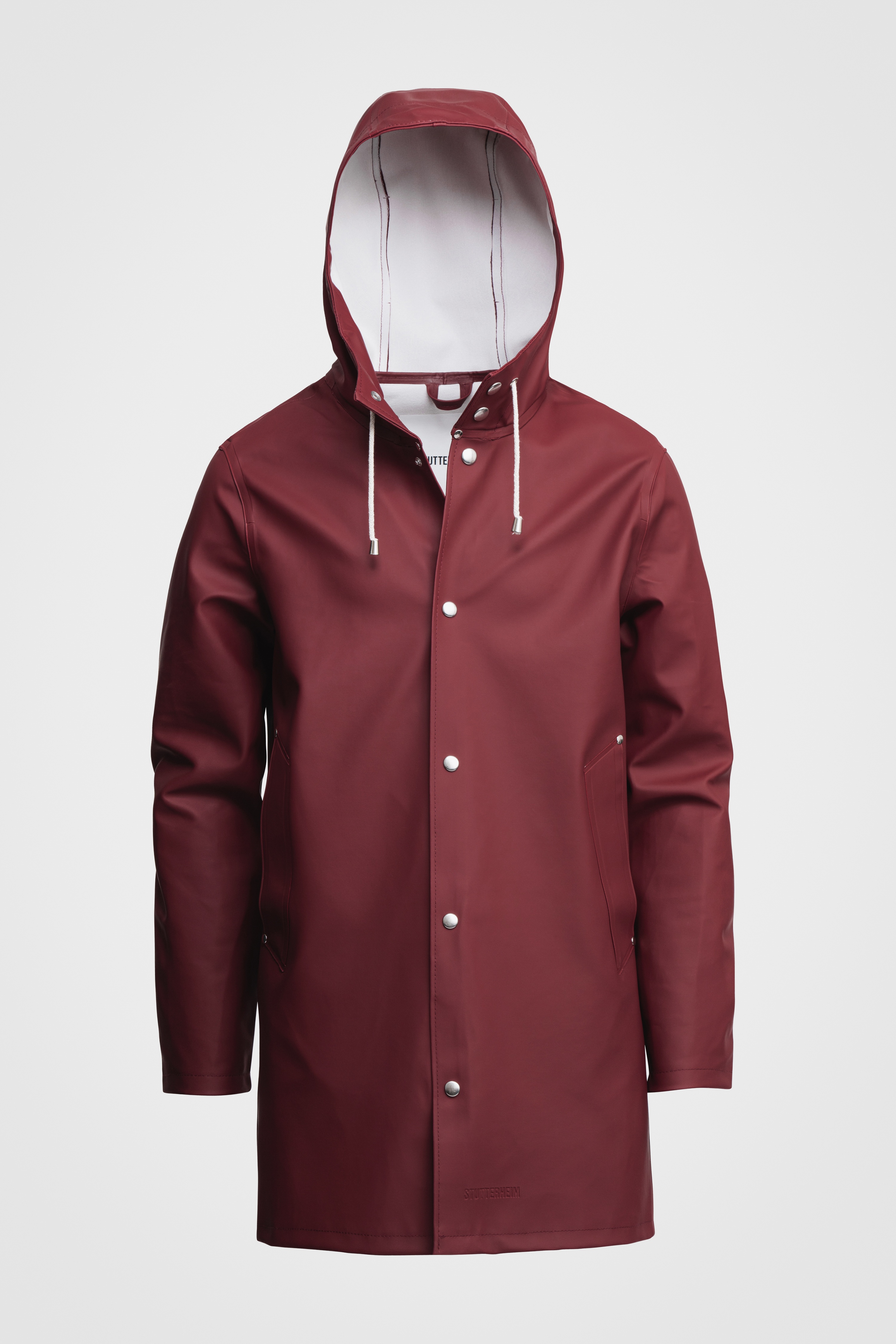Stockholm Raincoat Burgundy - 3