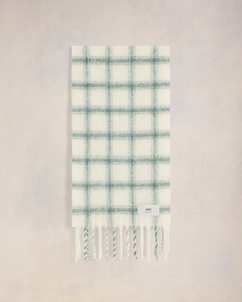 CHECKERED AMI LABEL SCARF 1