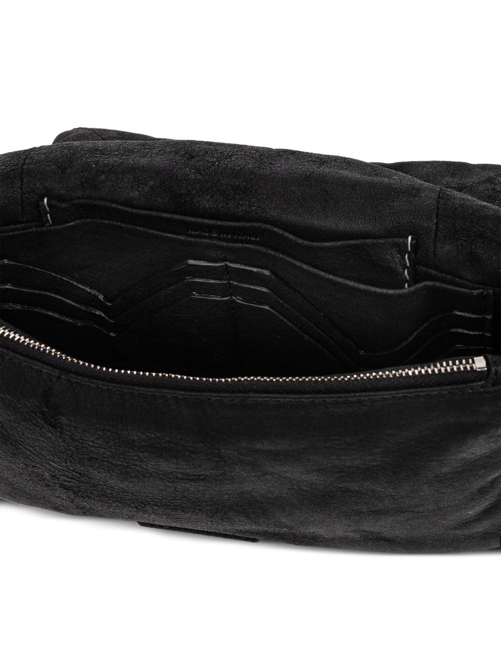 Griffin panelled leather shoulder bag - 7