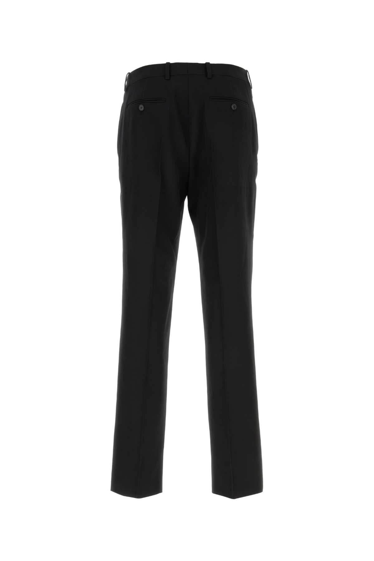 Saint Laurent Men Black Wool Pant - 2