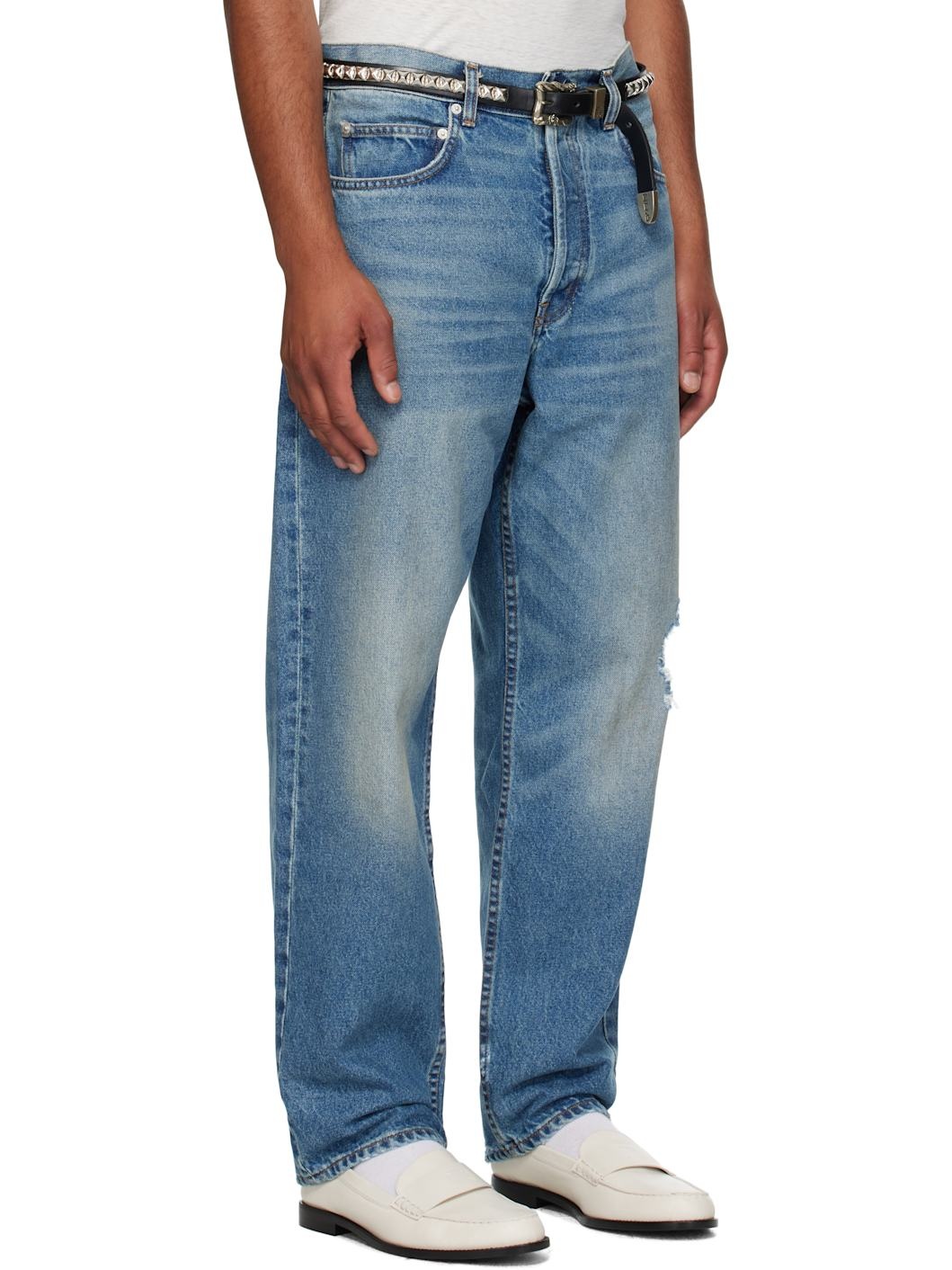 Blue Baggy Jeans - 2