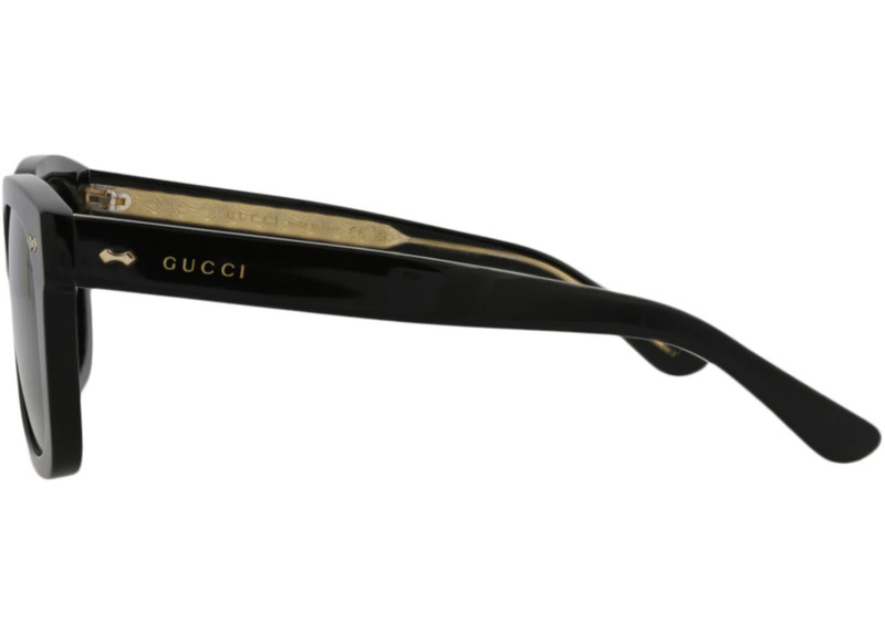 Gucci Square-Frame Acetate Sunglasses Black Black Grey (GG0912S-30010538-001) 3