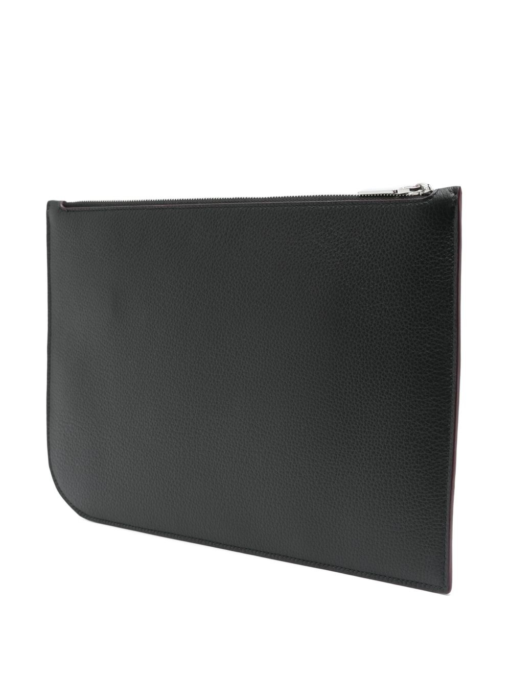 logo-lettering clutch bag - 3