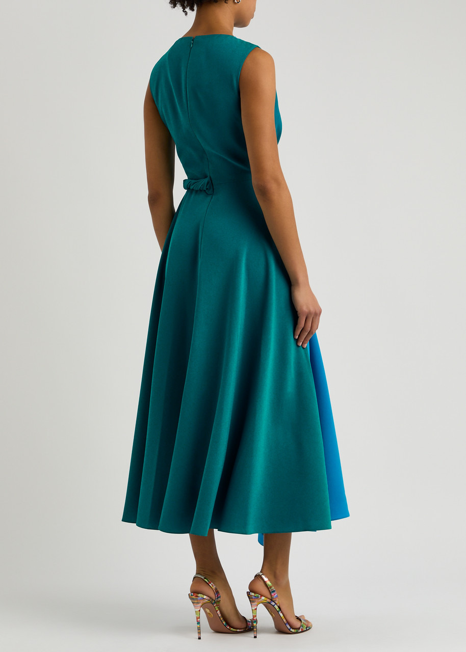 Roksanda Parsa Colour-blocked Twisted Midi Dress - 3