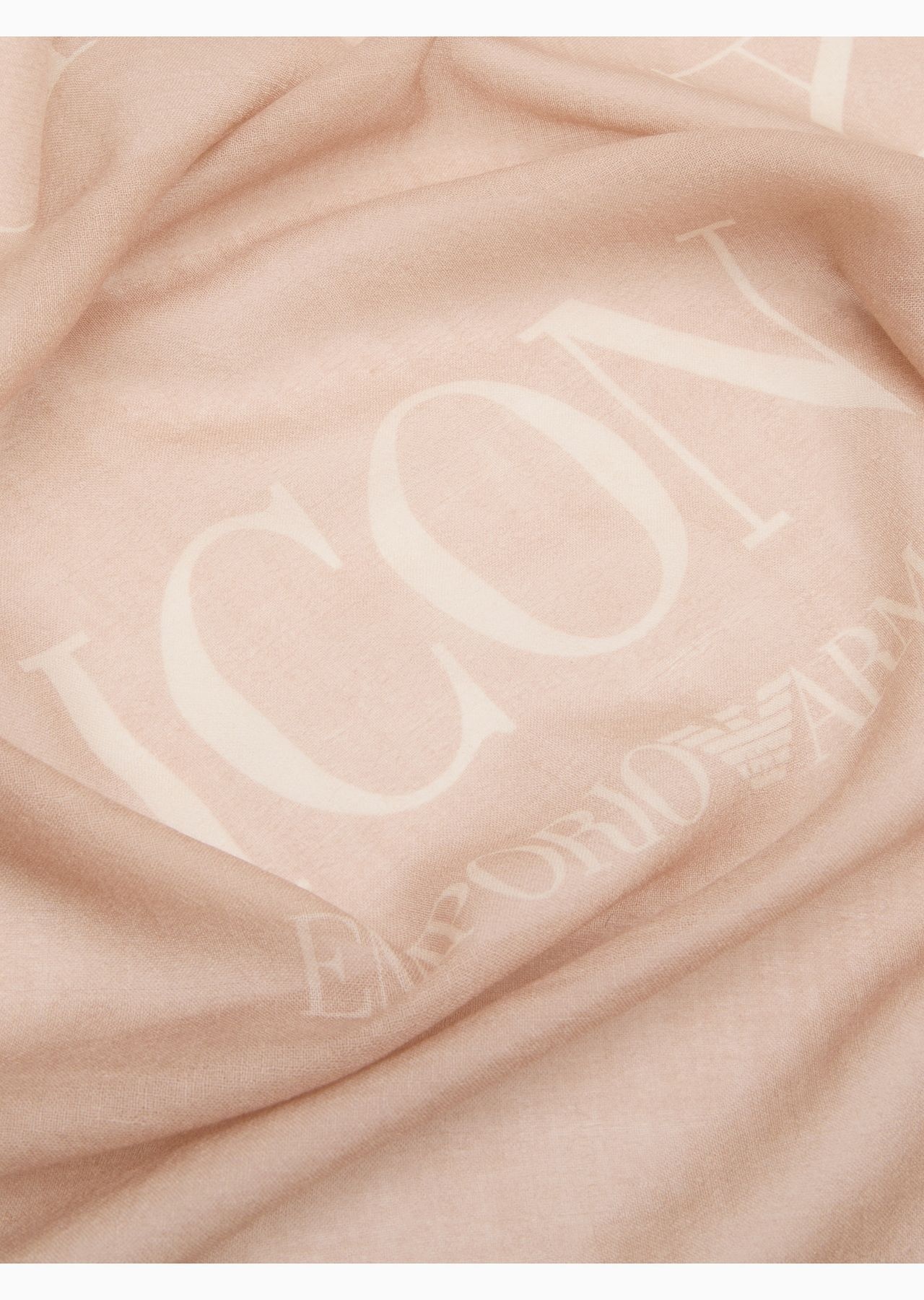 Pure cashmere foulard with Icon logo print - 2