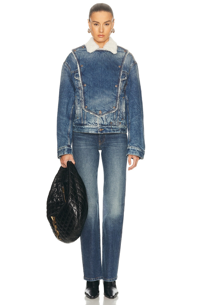 R13 Bib Trucker Jacket outlook