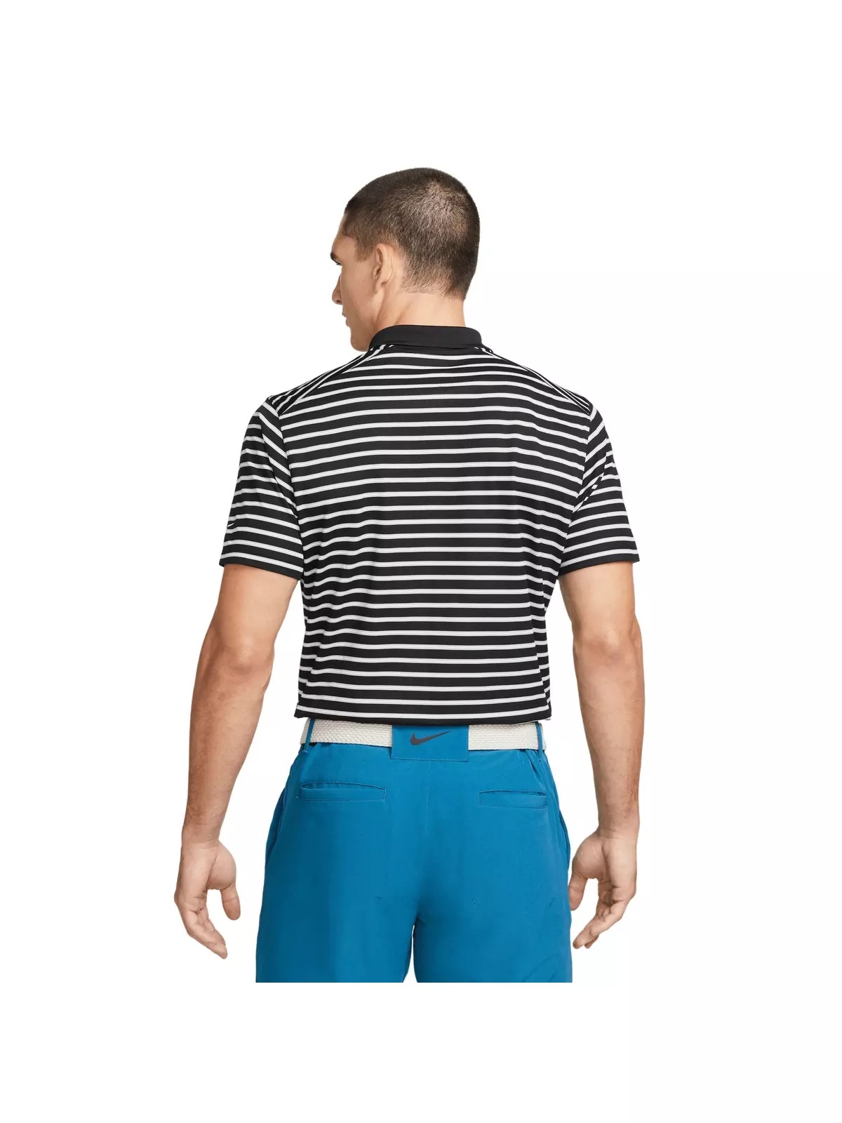 Men's Dri-FIT Victory Striped Golf Polo - Black - 2