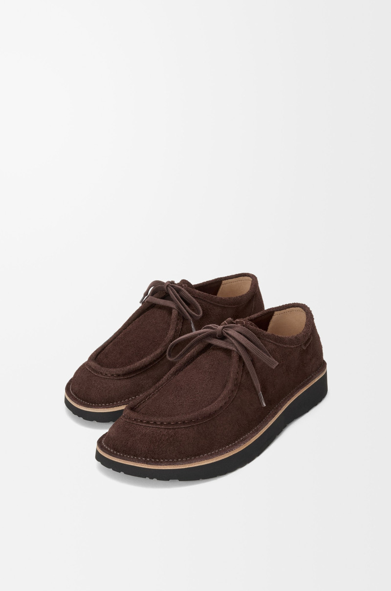 Loewe Faro lace-up in suede calfskin outlook