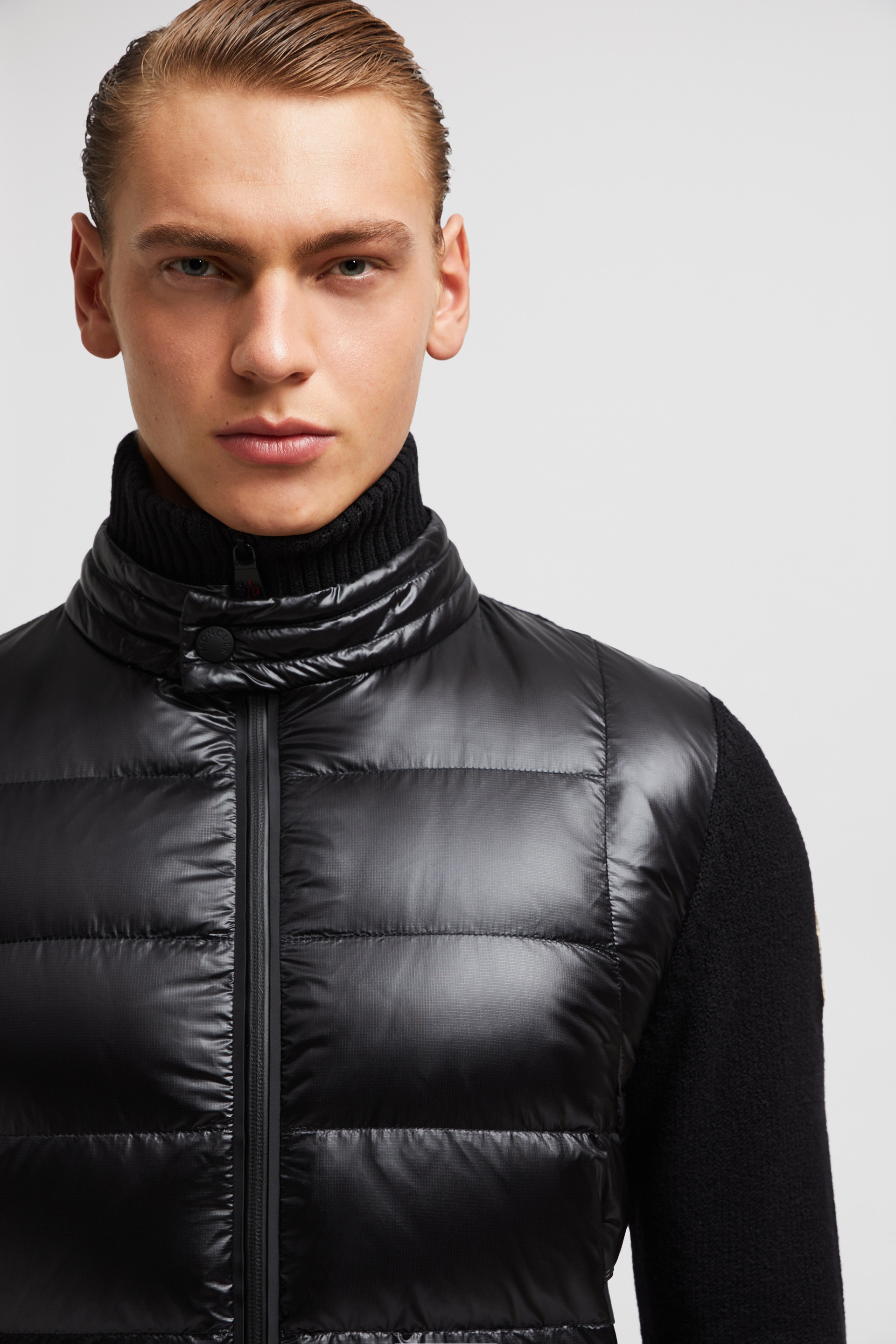 Padded Wool Zip-Up Cardigan - 4