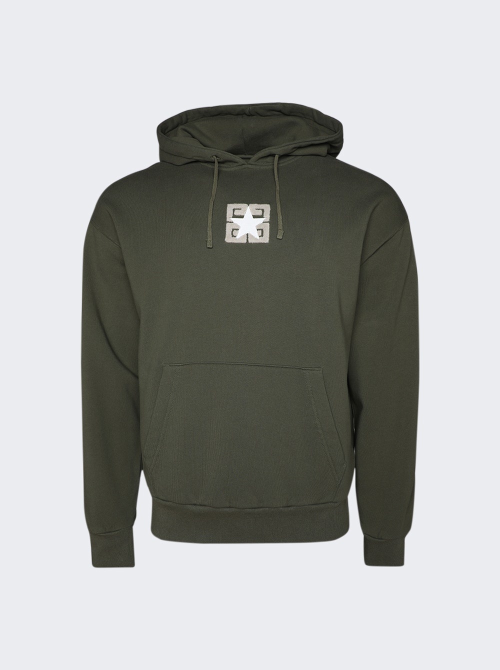 Graphic Hoodie Olive Green - 1