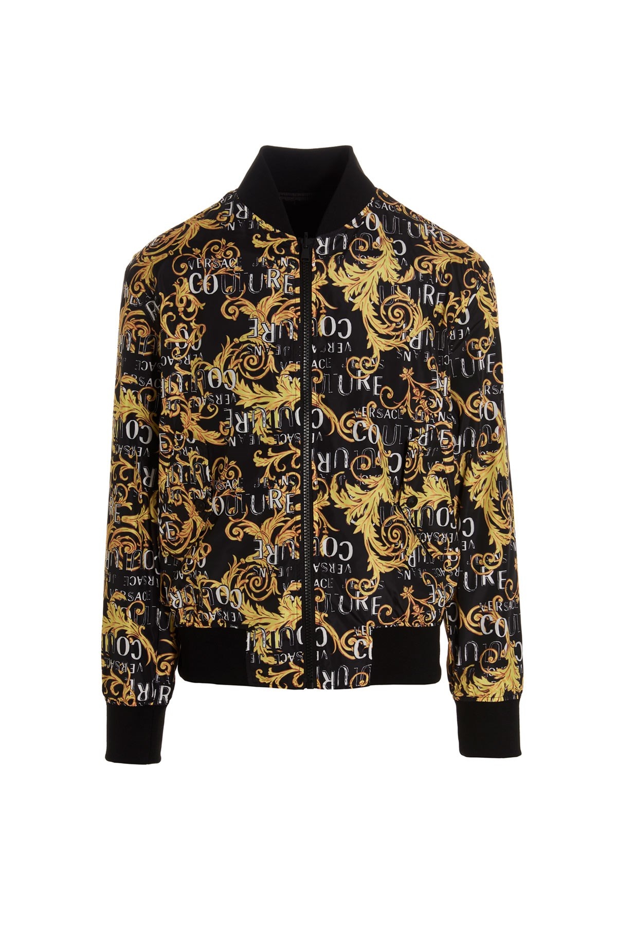 Logo print reversible bomber - 1