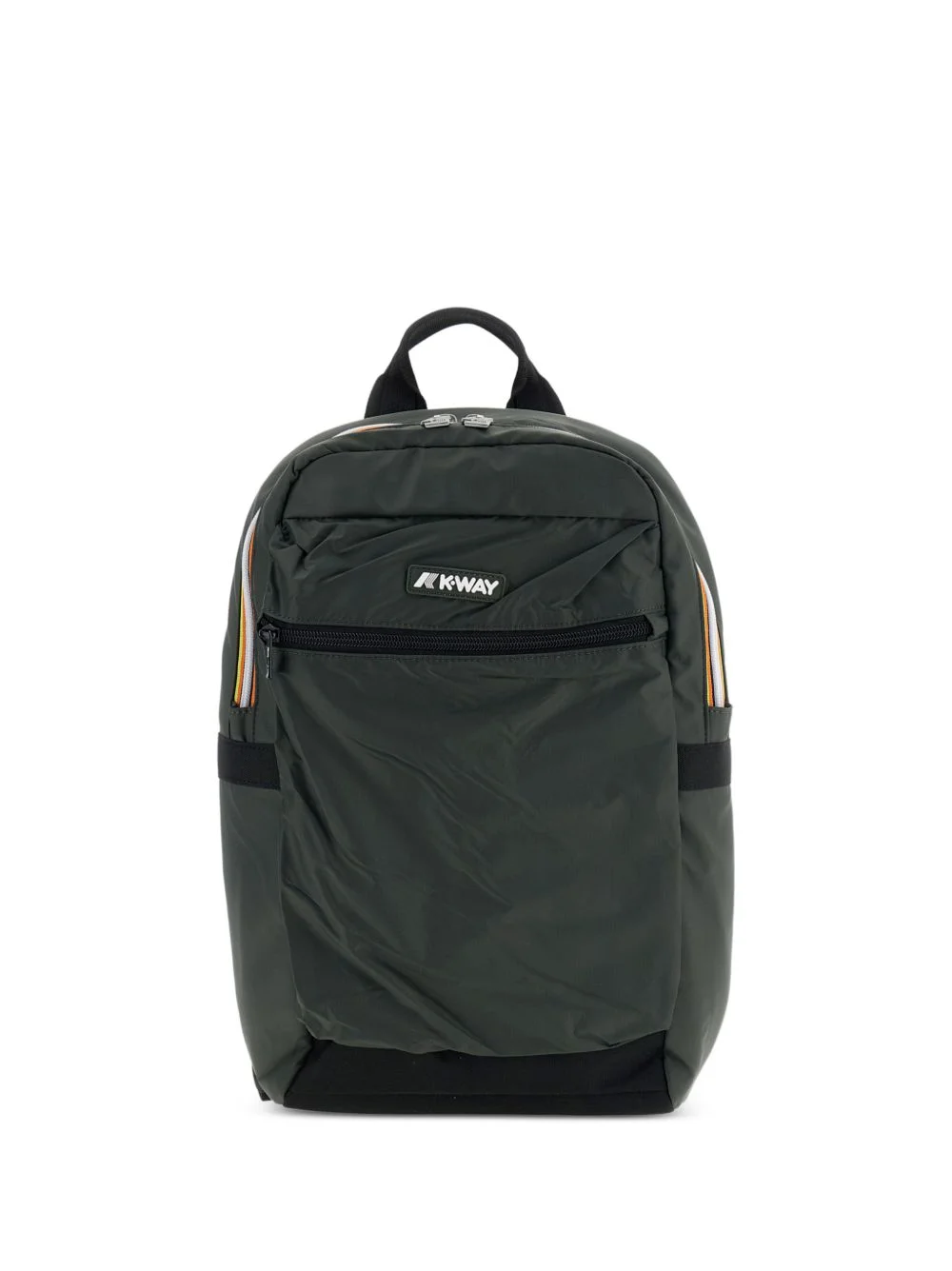 Laon logo-patch zip-fastening backpack - 1