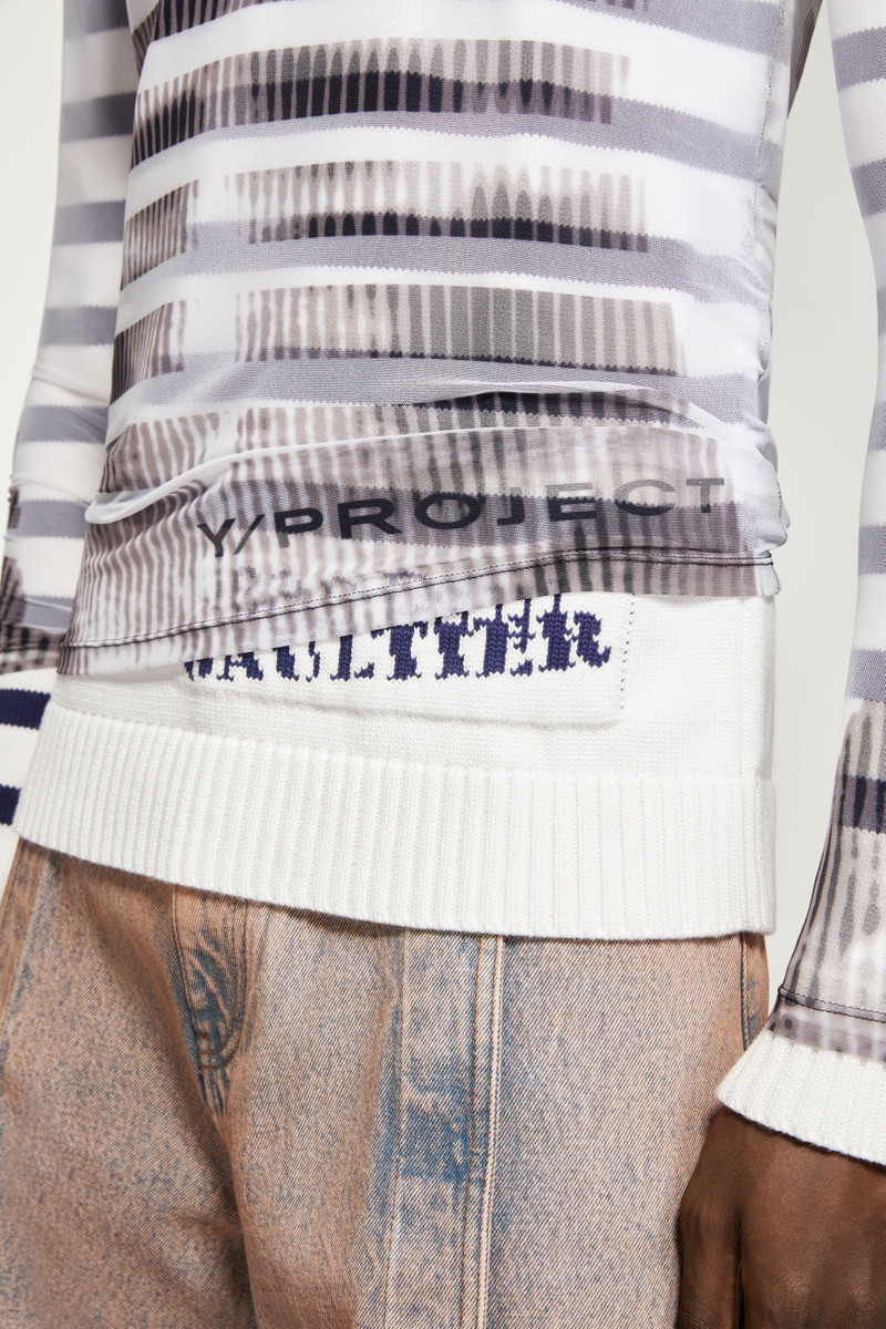 Mariniere Mesh Cover Sweater 6