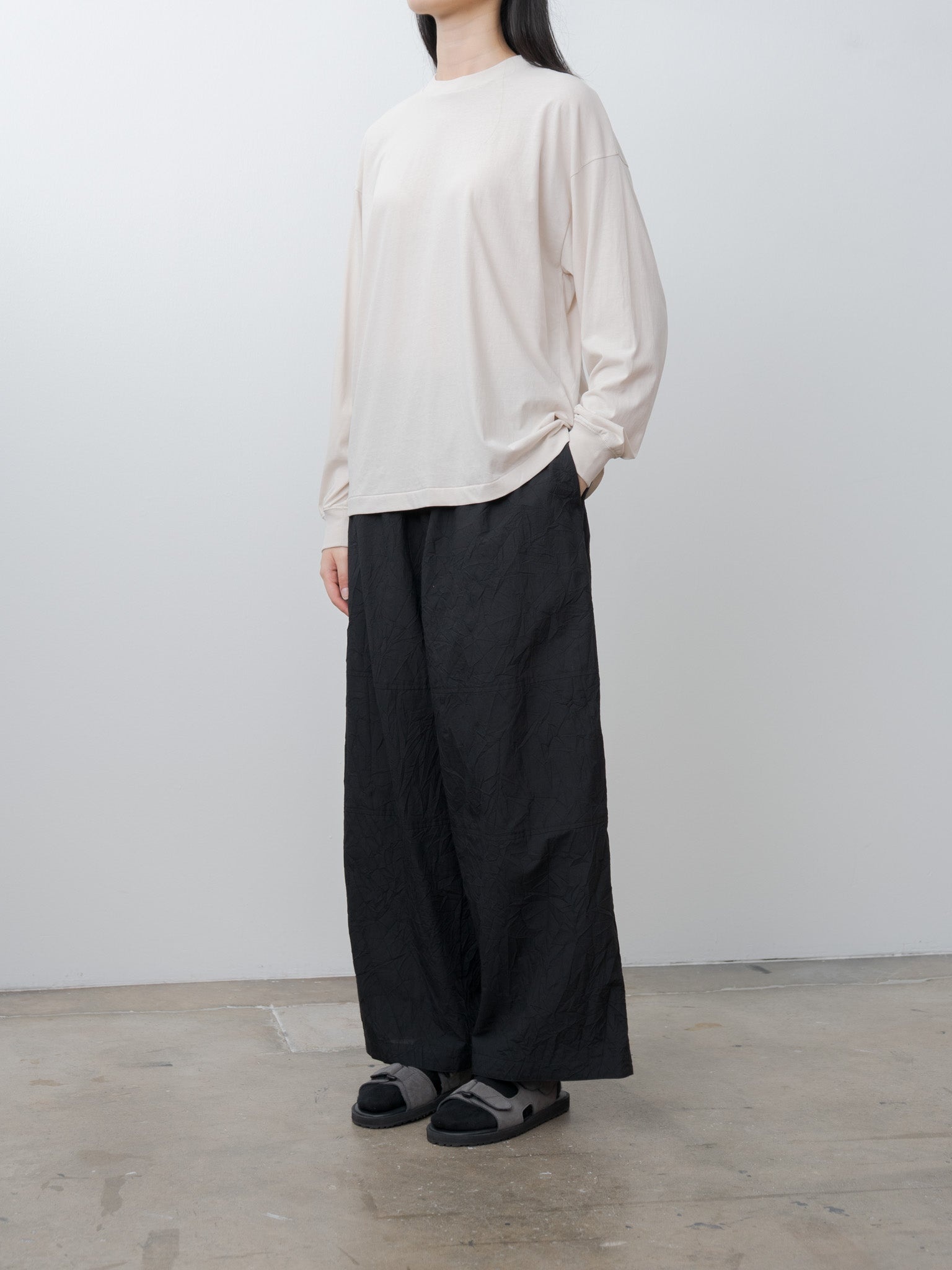 Fresca Nubuck Long Sleeve T-Shirt - Warm White - 3