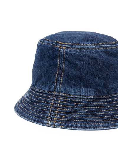 Carhartt logo-patch denim bucket hat outlook