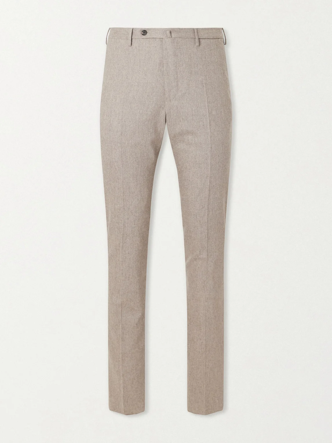 Straight-Leg Wool-Blend Flannel Trousers - 1