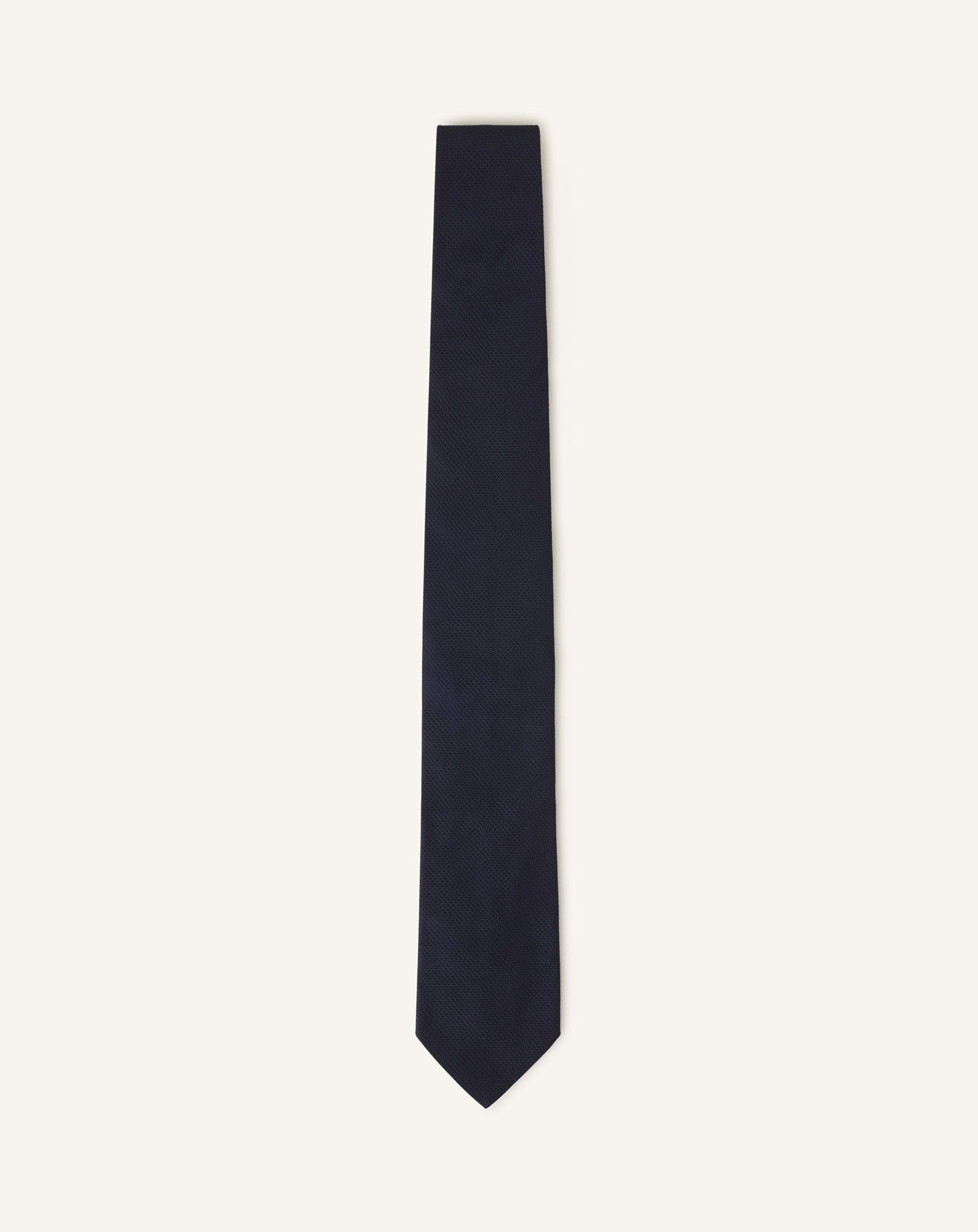 PLAIN SILK PIQUE TIE - 2