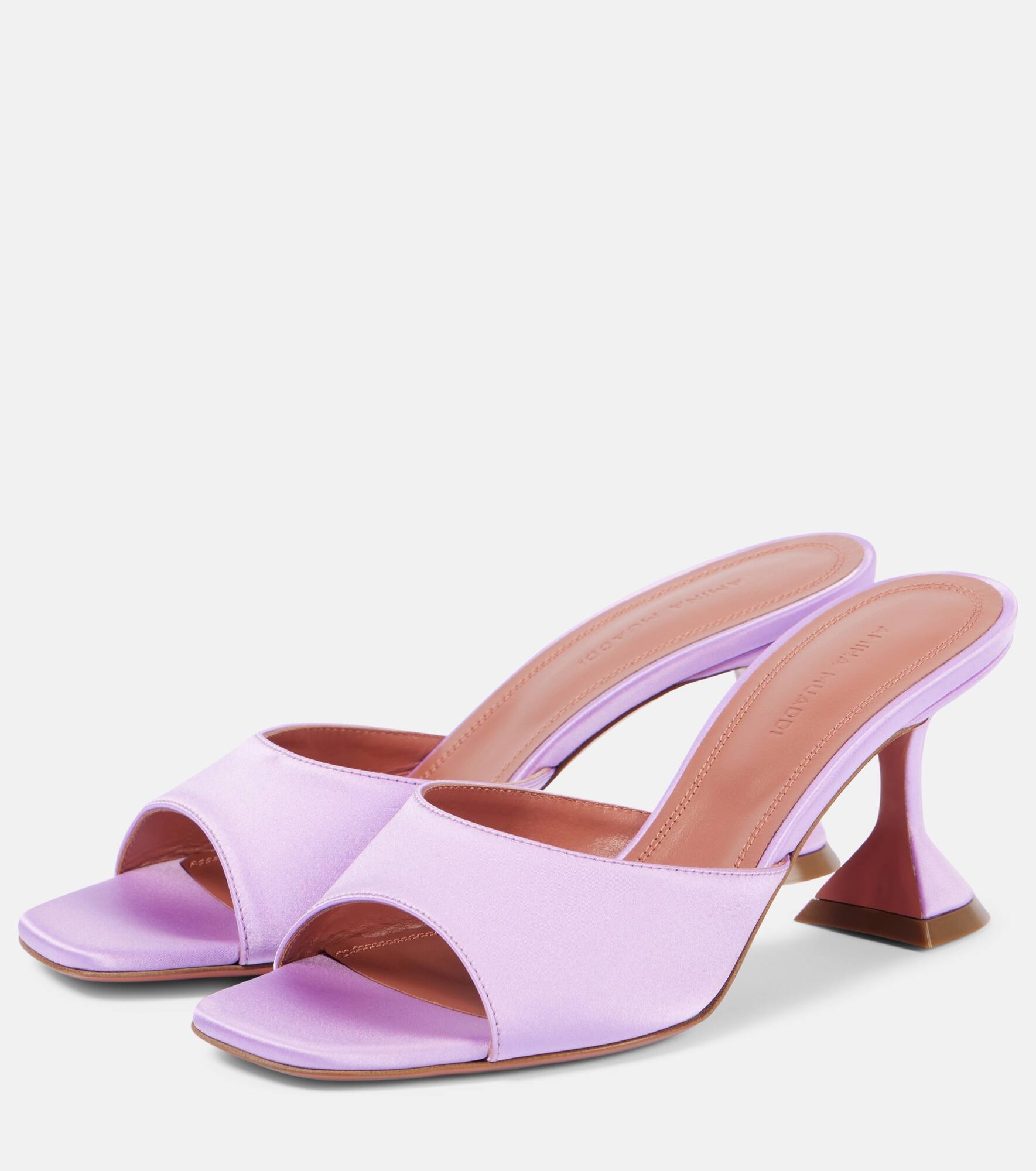 Lupita 70 satin mules - 5