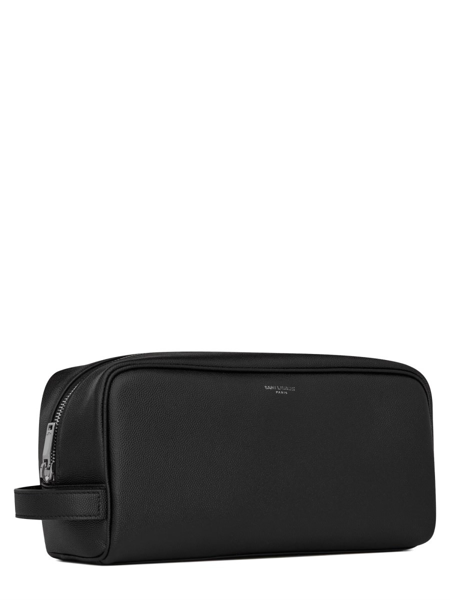 BEAUTY CASE IN PELLE GRAIN DE POUDRE CON LOGO - 2
