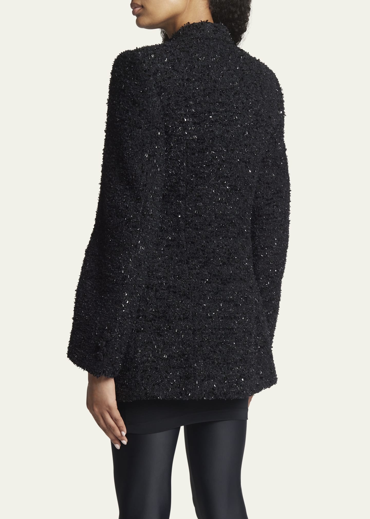 Boucle Double-Breast Hourglass Coat - 3