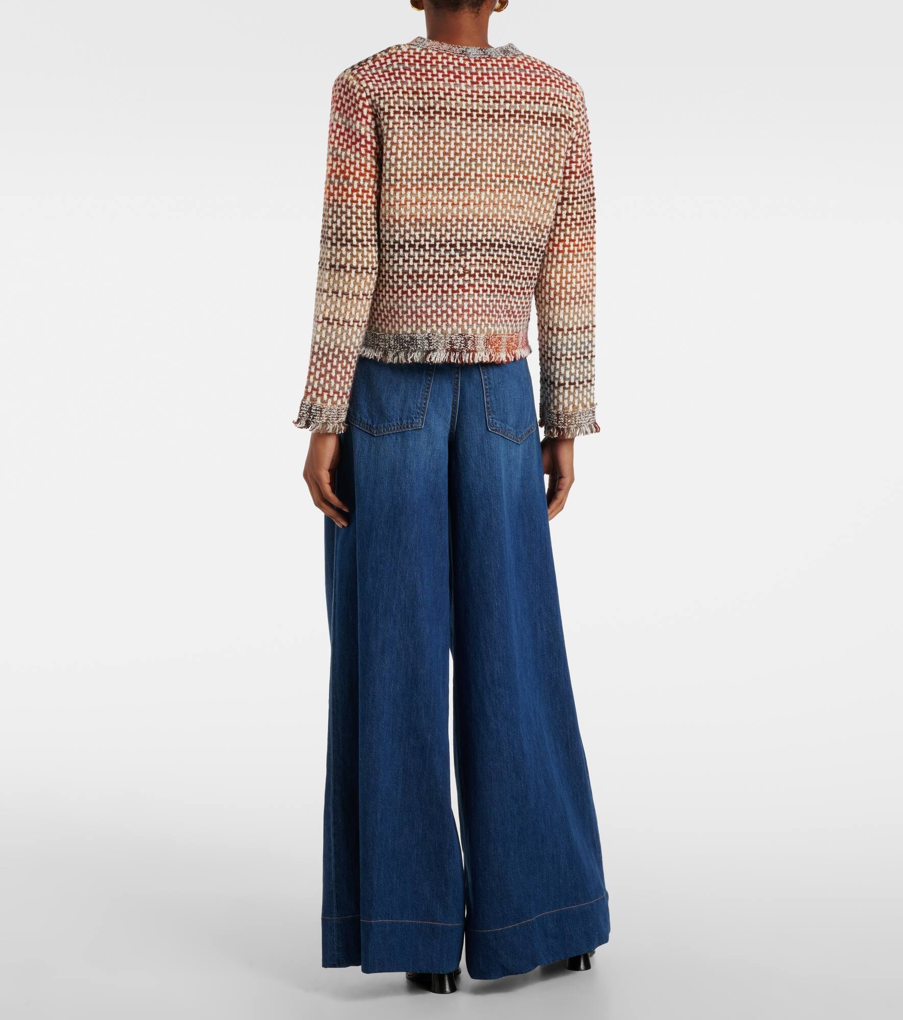 Sariyah cotton and wool-blend knit jacket - 3