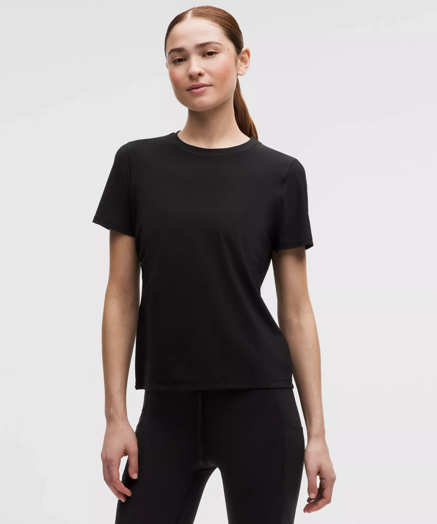 Side-Ruched Running Short-Sleeve Shirt - 1
