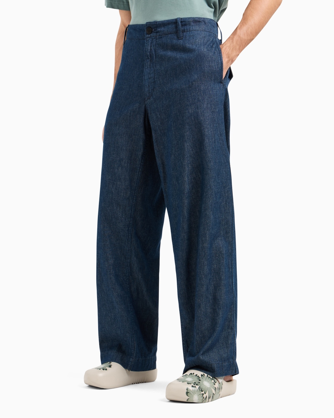 ASV CHAMBRAY DENIM TROUSERS FROM THE PEACE CAPSULE COLLECTION - 4