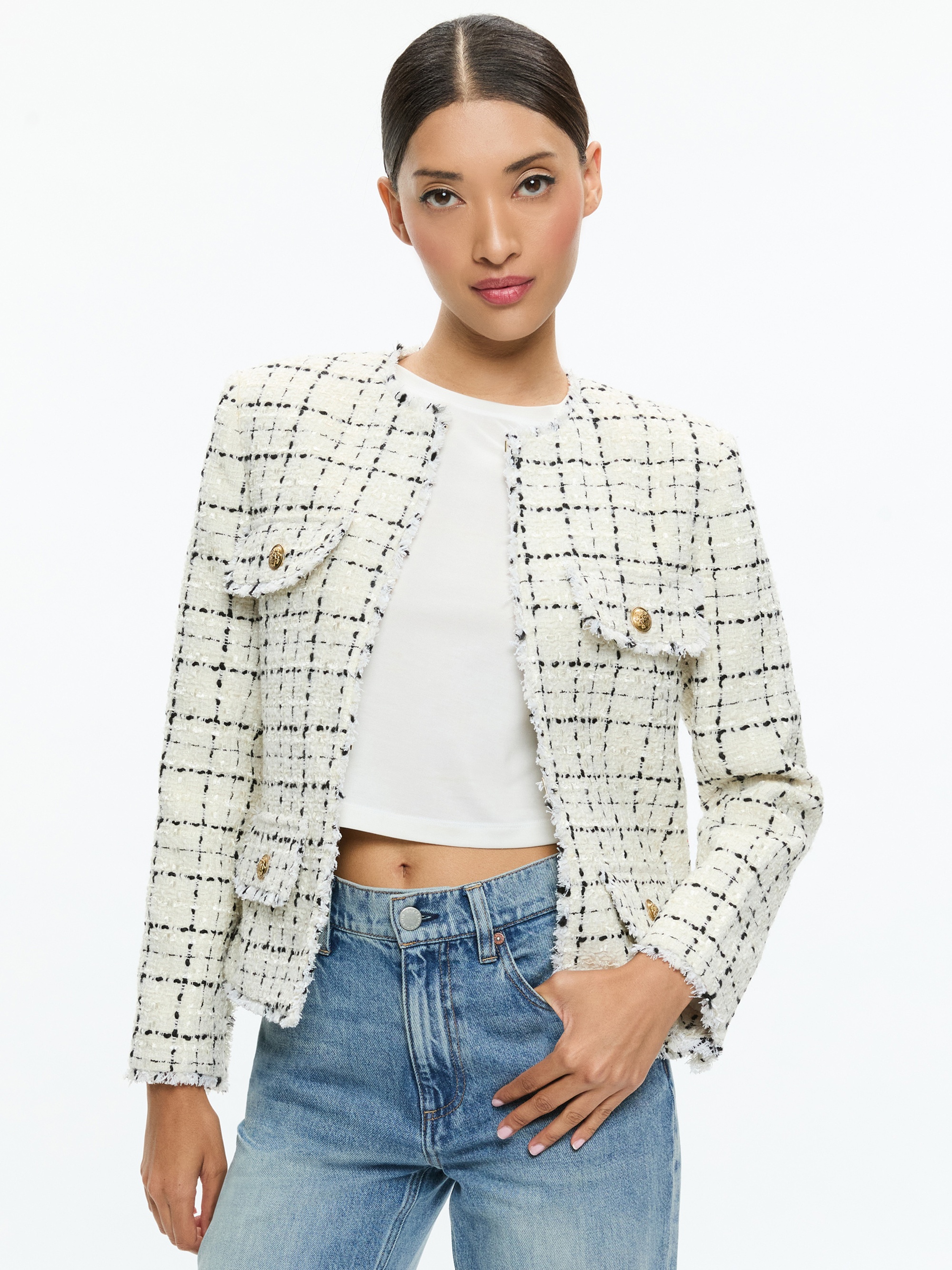 DUMONT TWEED BOXY JACKET - 1