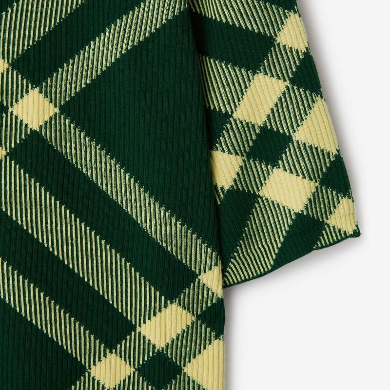 Check Wool Blend Polo Shirt 6