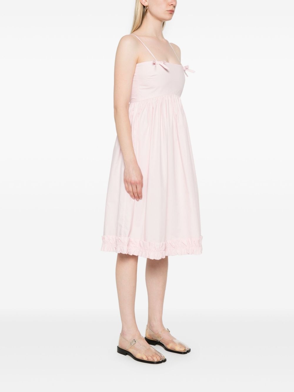 poplin strap midi dress - 3