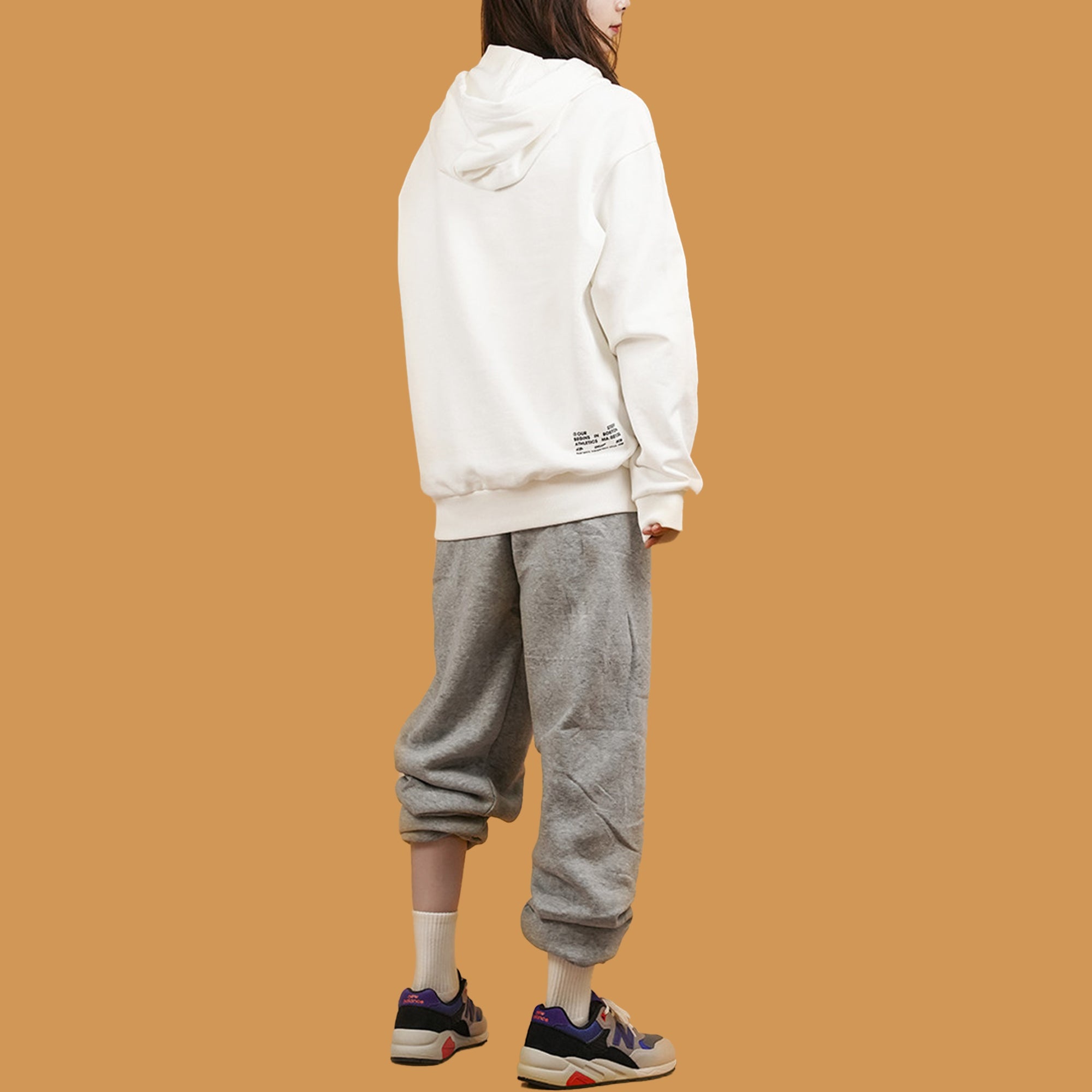 New Balance hooded Casual Pullover Couple Style White NCA34013-IV - 4