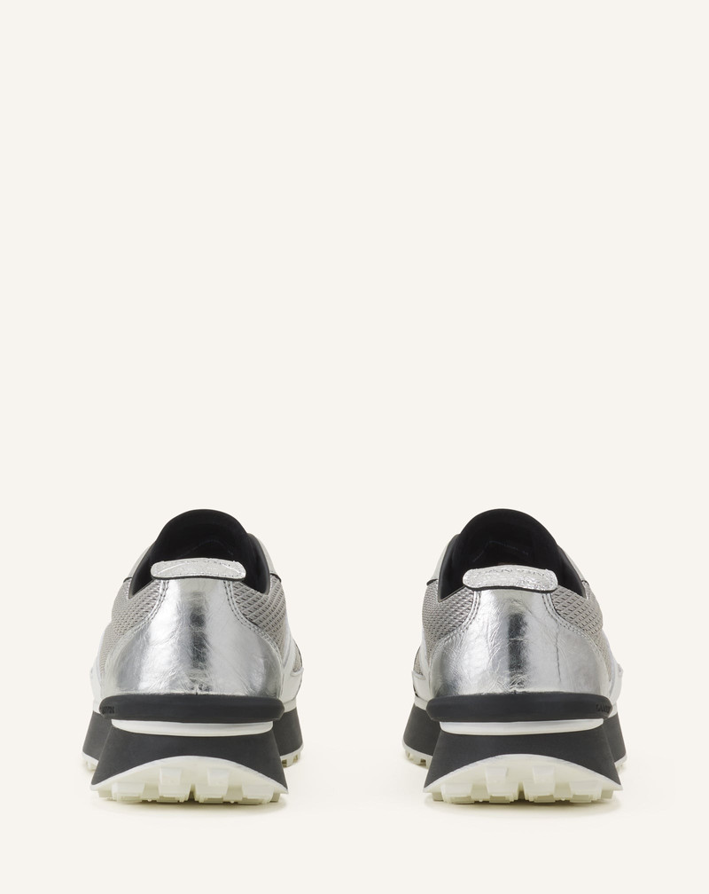 BUMPR SNEAKERS IN CRINKLED METALLIC LEATHER 3