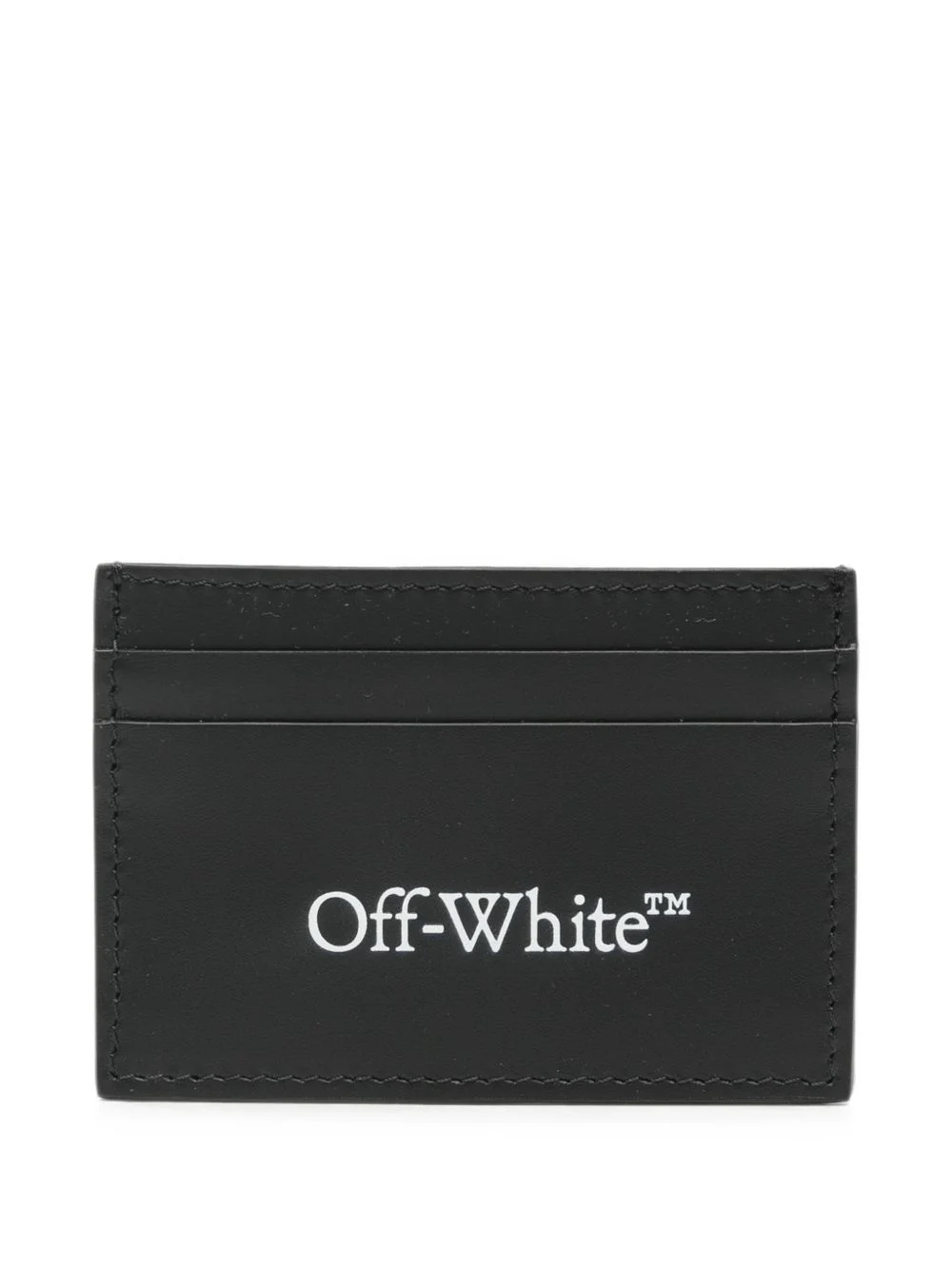 Bookish logo-print leather cardholder - 1