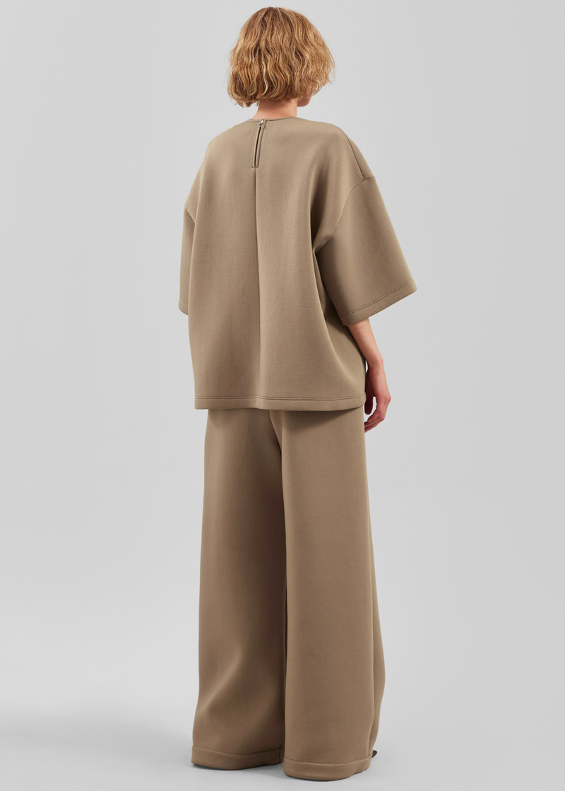 Mirca Neoprene Elastic Pants - Camel 7