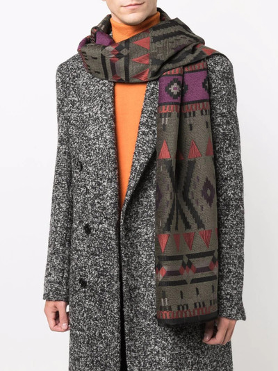 Etro geometric print scarf outlook