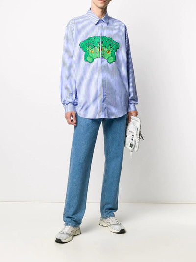 MSGM teddy bear striped shirt outlook