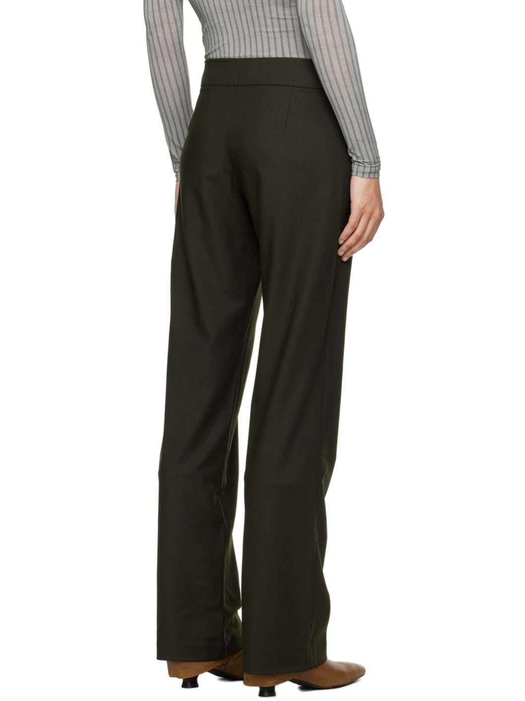 Khaki Baozi Trousers - 3